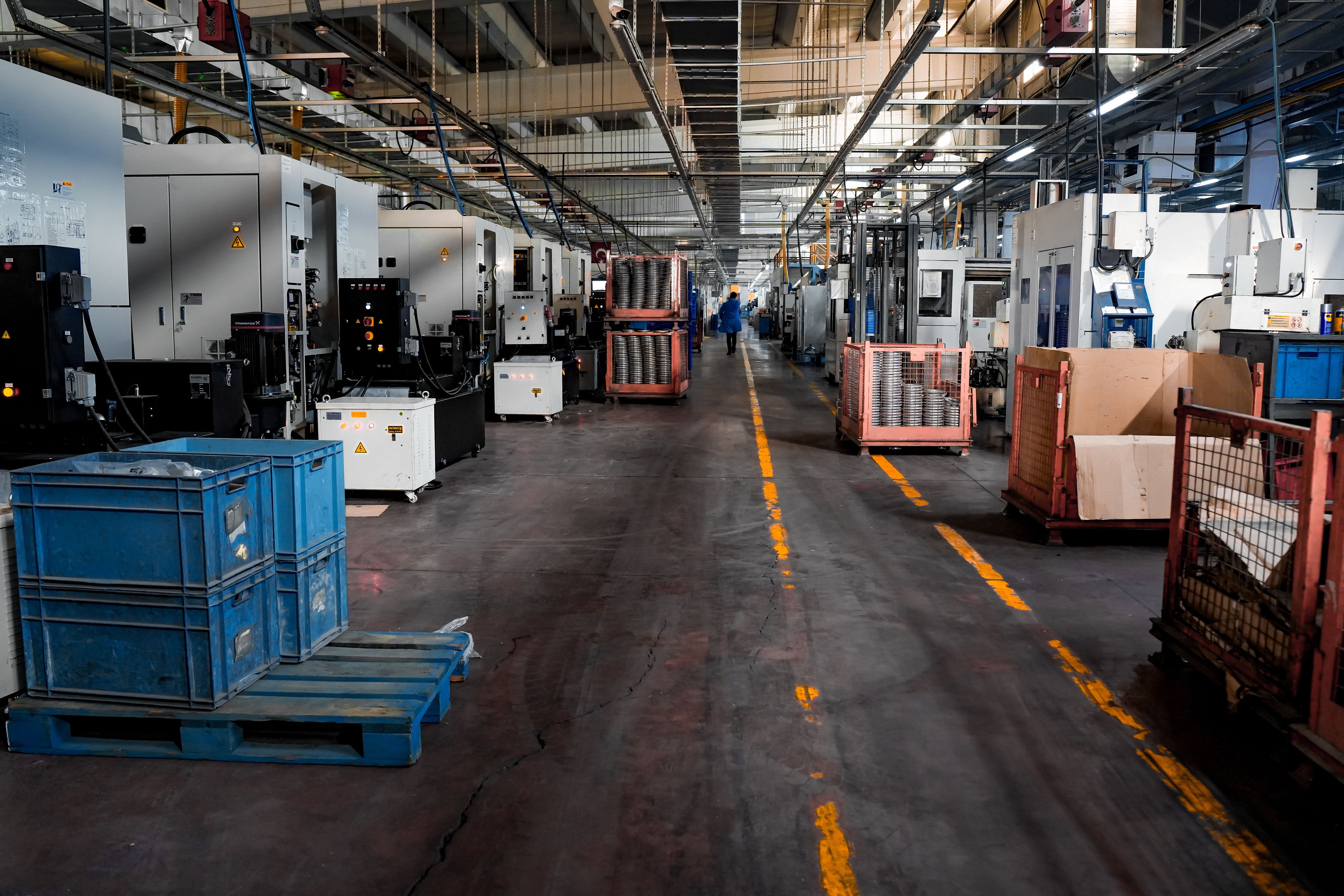 Planta de producción durante fabricación